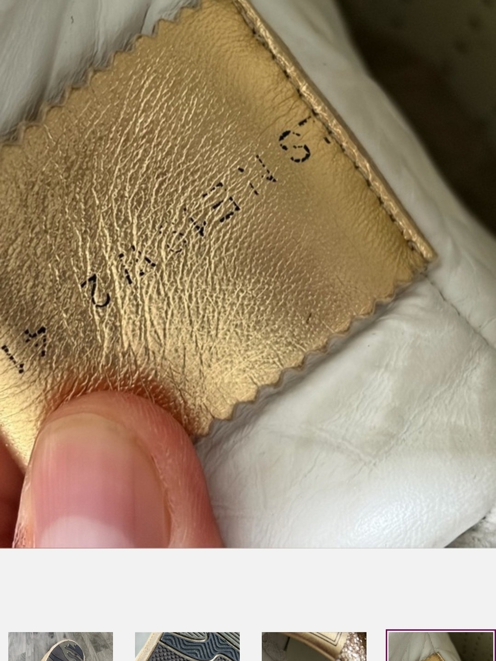 Valentino Garavani Glitter Low-Top Sneakers - Gold - Picture 10 of 11
